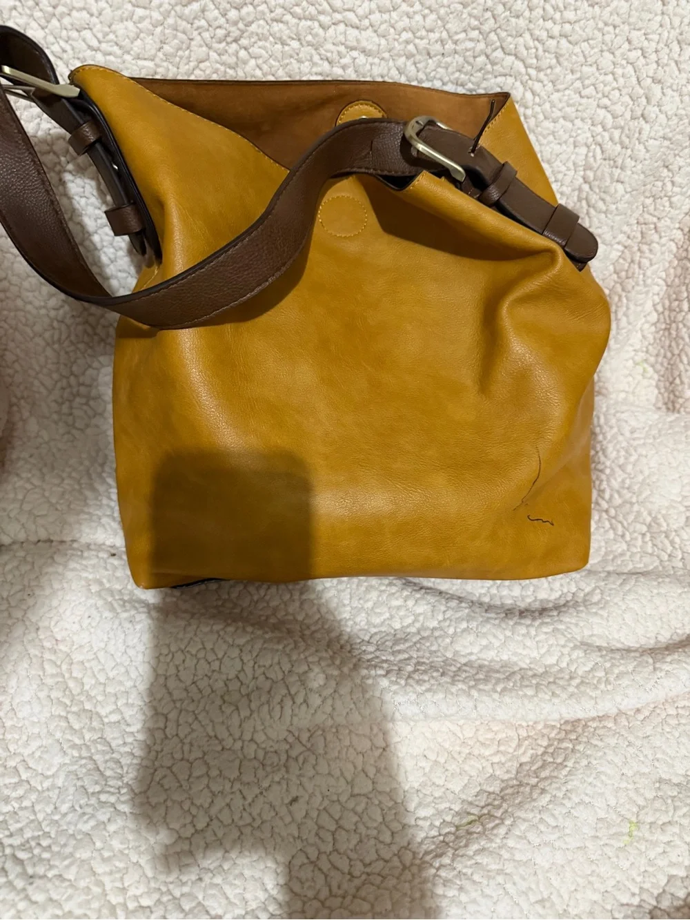 Joy Susan Tan Leather Shoulder Hobo Bag